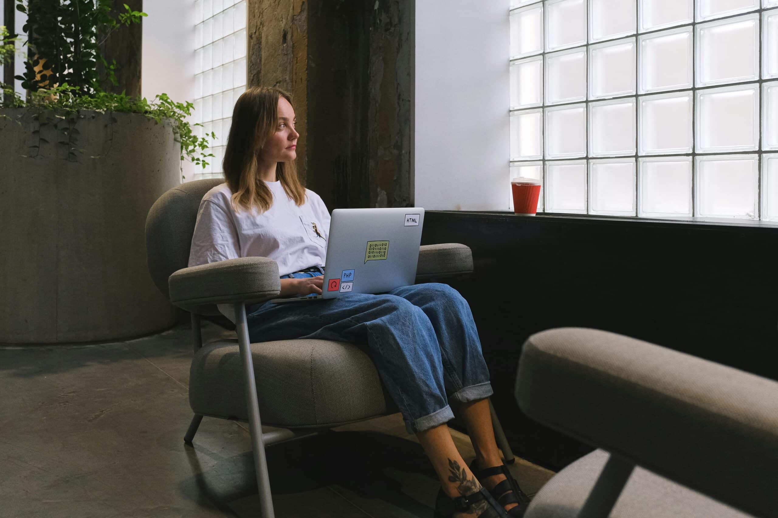 Laptop in Office